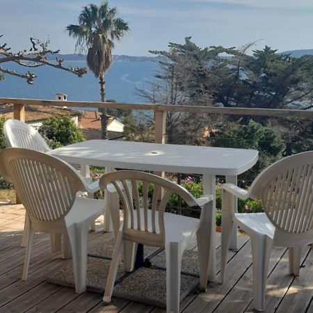 F3 Rdc Villa Vue Mer 180 Face A La Pointe De Giens Carqueiranne Eksteriør billede